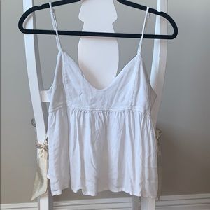 White Brandy Tank Top